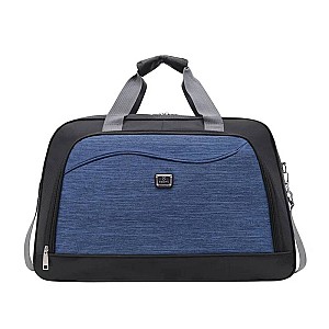 Geanta sportiva ST05003, 2 compartimente, albastru-negru