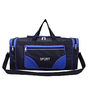 Geanta sportiva ST05005, 1 compartiment, albastru-negru