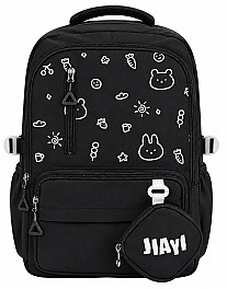 Ghiozdan 2 compartimente ST05157 negru
