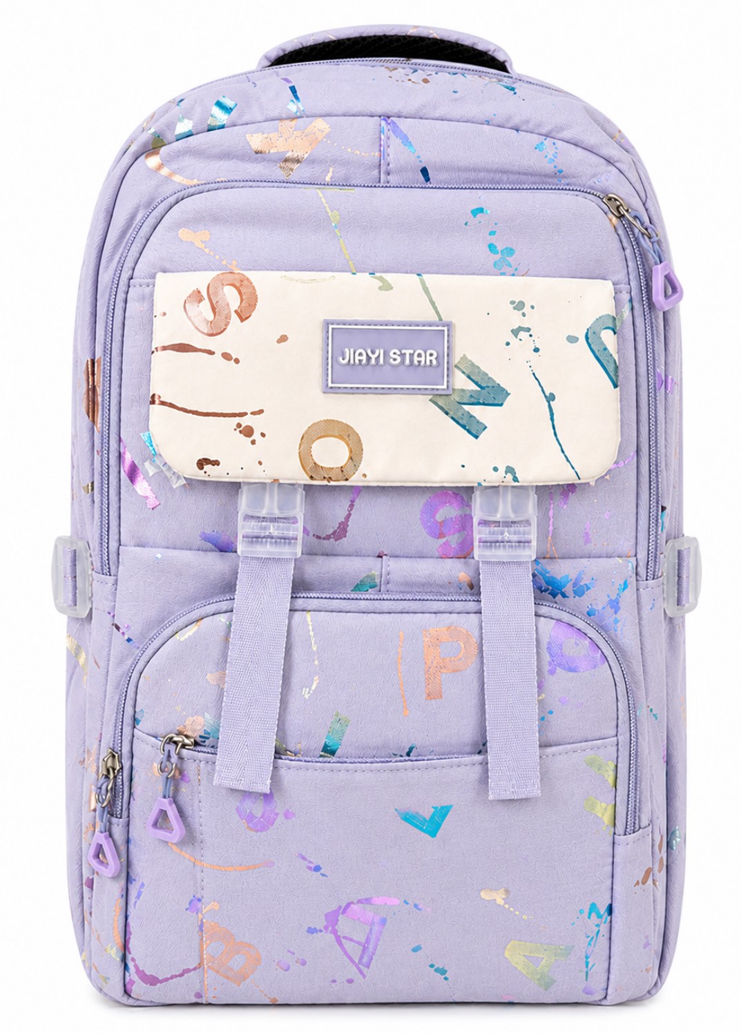 Ghiozdan 2 sectii ST05181 liliac