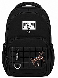 Ghiozdan 2 compartimente ST05187 negru