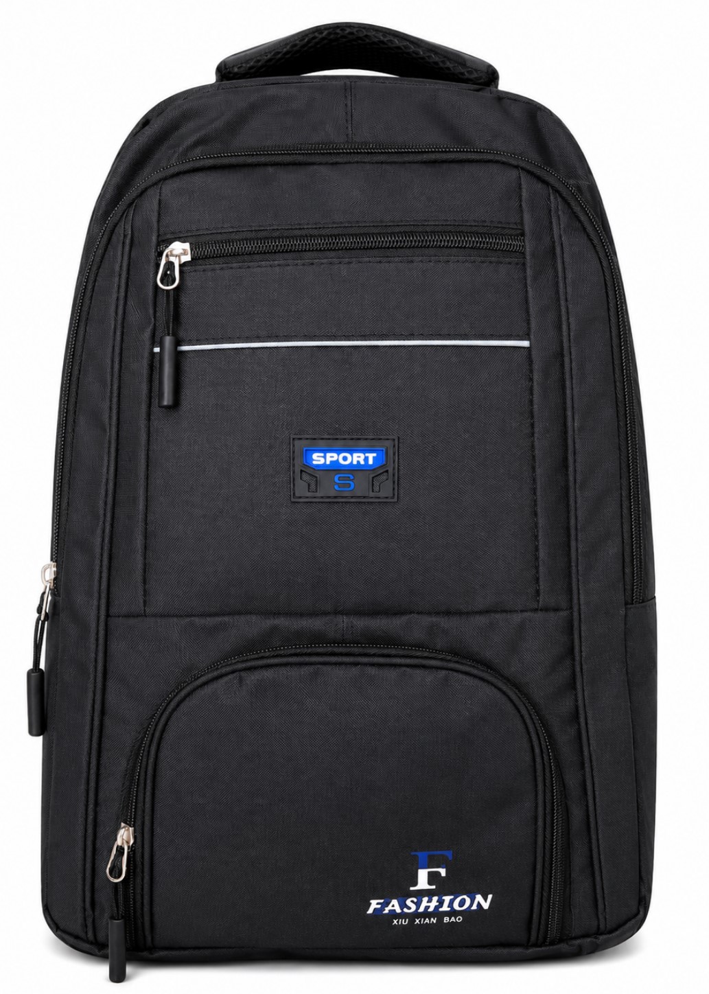 Ghiozdan 2 sectii ST05209 negru