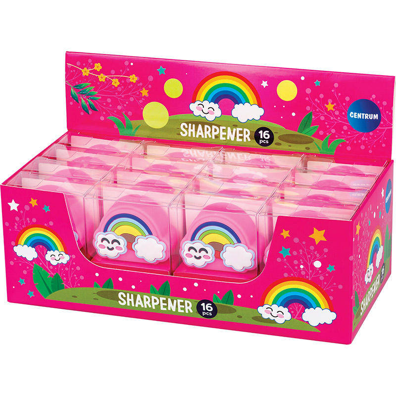 Точилка Centrum 81031 Rainbow, пластиковая, с контайнером