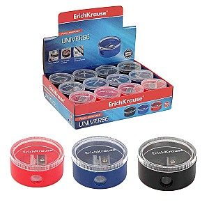 Ascutitoare ErichKrause 21828 Universe Classic plastic, container, asortata