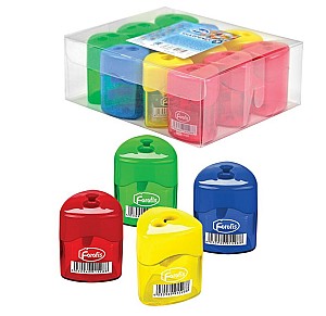 Ascutitoare Forofis 91528, cu container, 2 lami, asortata