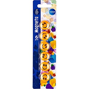 Set magnete Centrum 82711 Smile, 2 cm, 6 bucati galben