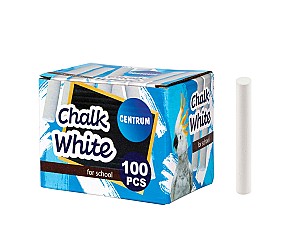 Creta pentru tabla 80372, alba, rotunda, 100 bucati