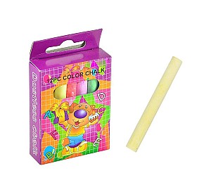 Creta pentru tabla 7511-10, colorata, rotunda, 12 bucati