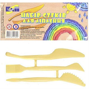Set cutite pentru plastilina, 3 bucati