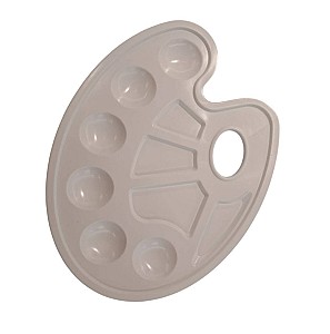 Paleta pentru vopsea Kip Nr.1, ovala, cu sectii