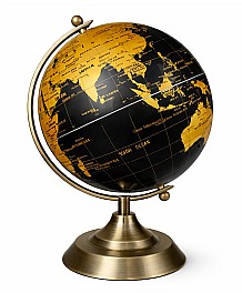 Glob cu harta politica a lumii, d=20 cm ST05050 negru cu auriu