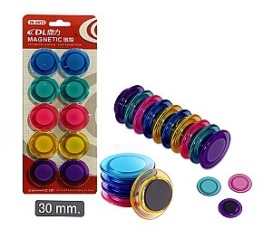 Set magnete 0672 DL, 3 cm, 10 bucati