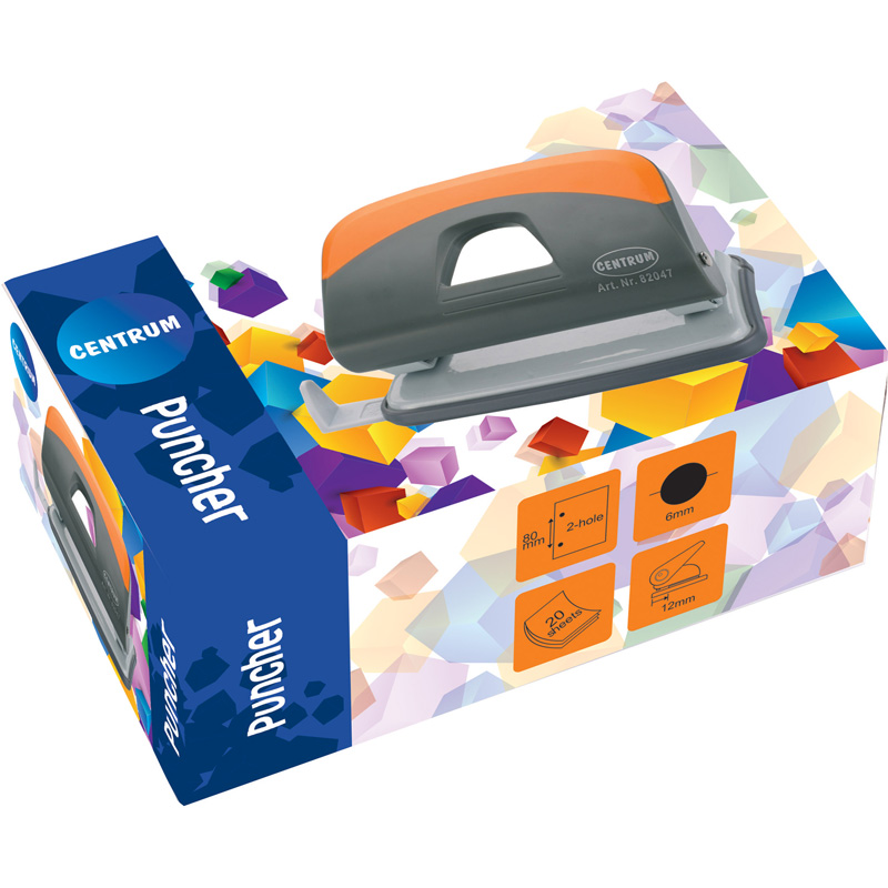 Perforator  25 foi Centrum 82047 gri-portocaliu