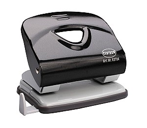 Perforator 82704 Black Metallic, 25 foi, negru