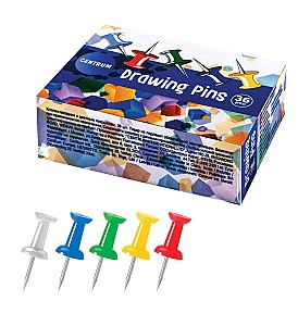 Pioneze-cuie Centrum 80296 colorate, 36 bucati