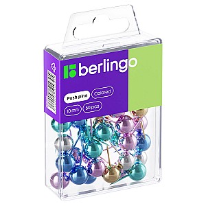 Pioneze decorative Berlingo PN5020 colorate, metalic, 50 bucati