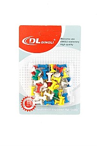 Pioneze-cuie 2156 DL, colorate, 40 bucati