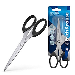 Foarfece ErichKrause 14854, 16 cm, Top Model, negru