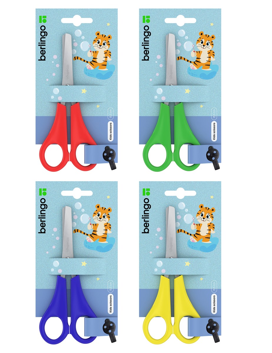 Foarfece pentru copii 13 cm Berlingo DNn14024 asortat