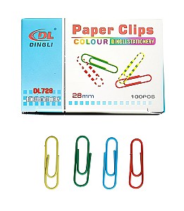 Clame 28 mm, 28CLR DL, colorate, 100 bucati