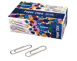 Clame Centrum 33 mm, 80058, rotunde, nichelate, 100 bucati