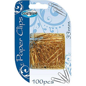 Clame Centrum 33 mm, 80820, rotunde, placat cu cupru, 100 bucati