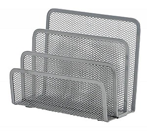 Suport de masa Q-CONNECT KF00852, 3 sectii, plasa, metalic, argintiu