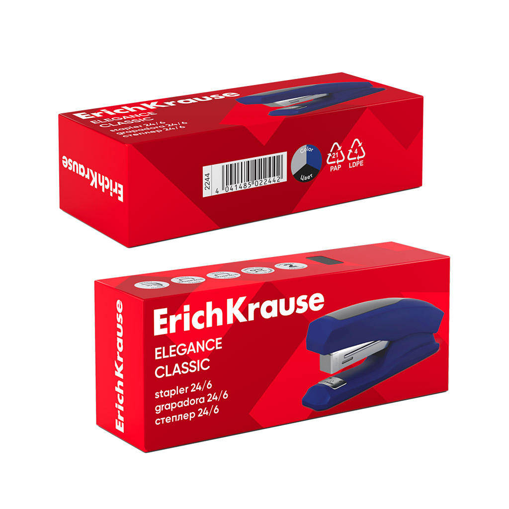 Capsator ErichKrause Nr.24, 2244 Half-strip ErichKrause Elegance Classic, 30 foi, asortat