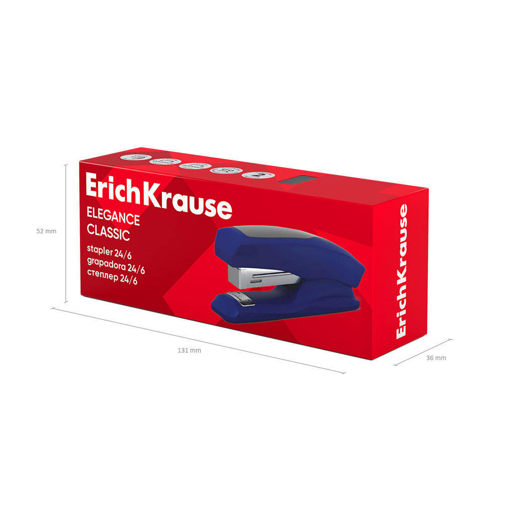 Capsator ErichKrause Nr.24, 2244 Half-strip ErichKrause Elegance Classic, 30 foi, asortat