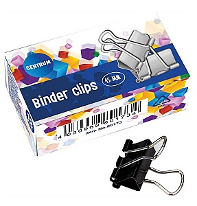 Bindere Centrum 80173, 15mm, negru, 12 buc.