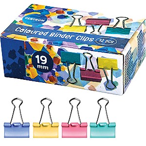 Bindere Centrum 82755, 19mm, color, 12 buc.