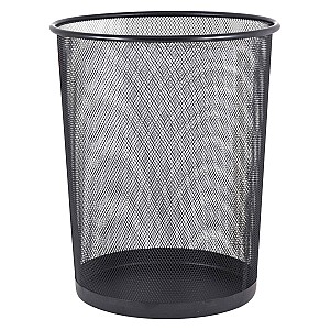 Cos pentru gunoi 5002L, metalic, plasa, negru