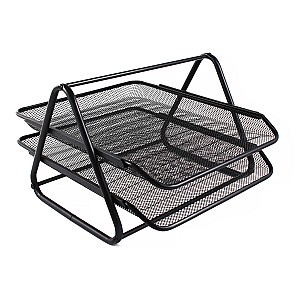 Suport pentru documente orizontal 2002, 2 sectii, metalic, negru