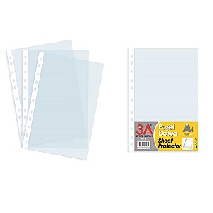 Folii de protectie A4, 60mkm, 100 bucati 1298