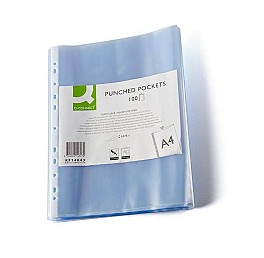 Folii de protectie Q-CONNECT KF14843, A4, 75mkm, cristal, 100 bucati