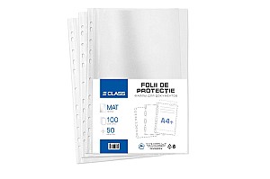 Folii de protectie, A4, 55mkm Mat 100 bucati