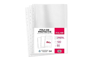 Folii de protectie, A4, 50mkm Cristal 100 bucati