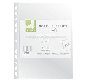 Folii de protectie Q-CONNECT KF15721, A4, 50mkm, 100 bucati