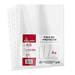 Folii A4  40mic cristal  25 buc. CLASS  ST05048