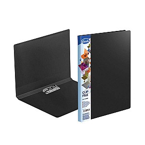 Mapa cu clema laterala Forofis 91188, A4, 0.60mm, negru