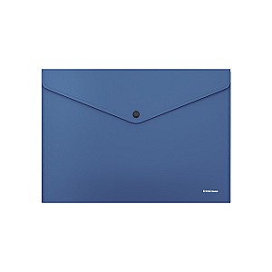 Mapa-plic cu buton ErichKrause 59136 Fizzy Classic A4, albastru