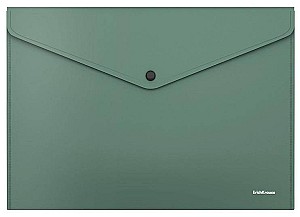 Mapa-plic cu buton ErichKrause 59137 Fizzy Classic A4, verde