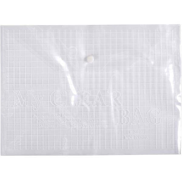 Папка-конверт на кнопке W209-16C, А4, ассорти