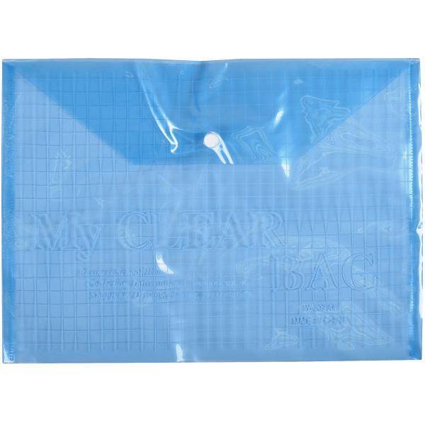 Папка-конверт на кнопке W209-16C, А4, ассорти