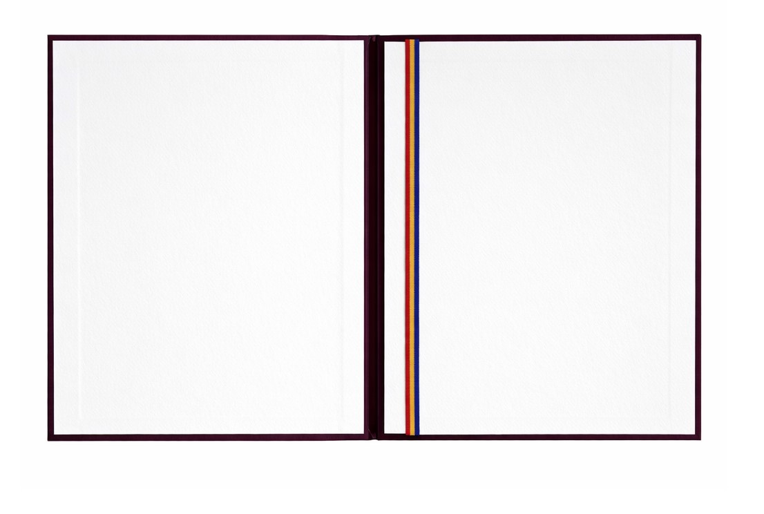 Mapa pentru semnaturi LUX cu stema RM A4 bordo