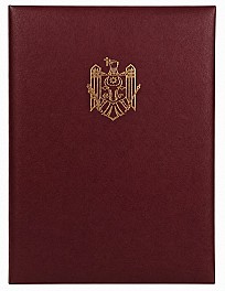 Mapa pentru semnaturi LUX cu stema RM A4 bordo