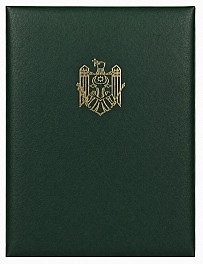 Mapa pentru semnaturi LUX cu stema RM A4 verde