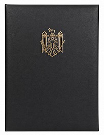 Mapa pentru semnaturi LUX cu stema RM A4 negru