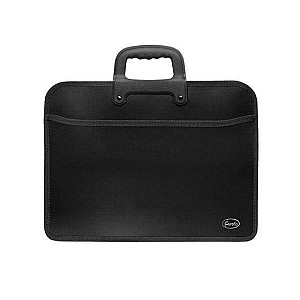 Servieta Forofis 91187 A4, 0.70mm, cu fermuar, 2 sectii, negru