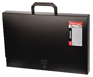 Servieta ErichKrause 14435 Megapolis A4, 1 sectie, negru